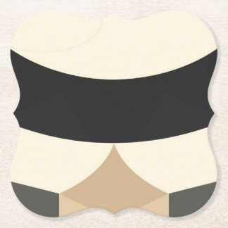 Posavasos De Papel Diario de geometría terrestre minimalista – soport