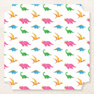 POSAVASOS DE PAPEL DINOSAURIOS