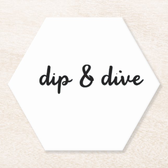 Posavasos De Papel Dip & Dive (Anverso)