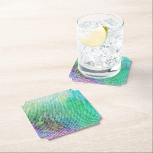 Posavasos De Papel Diseño abstracto gradiente arcoíris soñador 1270