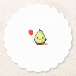 Posavasos De Papel Diseño de aguacate, tema de aguacate