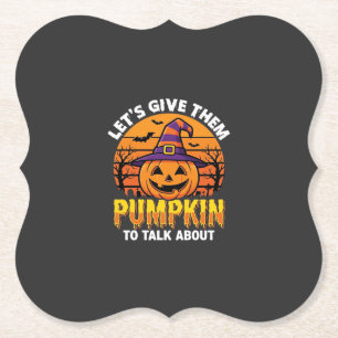 Posavasos De Papel Diseño de broma de calabaza de Halloween2 (1)_1