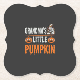 Posavasos De Papel Diseño de Bruja de Halloween de la Calabacita de l