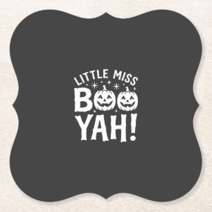 Posavasos De Papel Diseño de calabaza de Halloween Little Miss Booyah