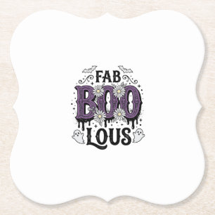Posavasos De Papel Diseño de camiseta de fantasma vintage de Hallowee