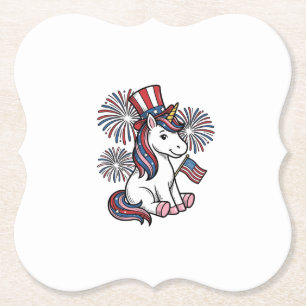 Posavasos De Papel Diseño de camiseta de fuegos artificiales de unico