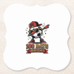 Posavasos De Papel Diseño de camiseta de fútbol Dabbing de 100 días B