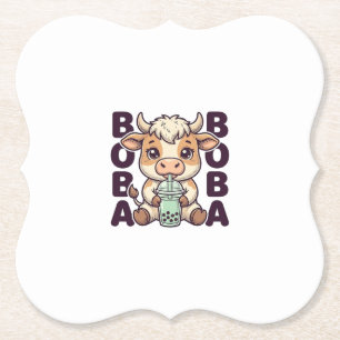 Posavasos De Papel Diseño de camiseta de grabado vintage de té de bur