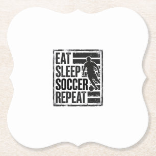 Posavasos De Papel Diseño de camiseta de jugador vintage de fútbol re