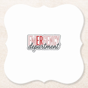 Posavasos De Papel Diseño de camiseta de tipografía del departamento 