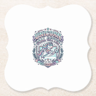 Posavasos De Papel Diseño de camiseta gráfica estilo retro para logra