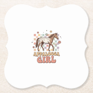 Posavasos De Papel Diseño de camiseta occidental de caballo vintage d