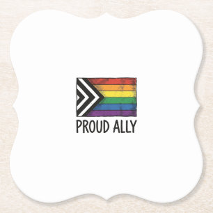 Posavasos De Papel Diseño de camiseta vectorial de bandera de orgullo