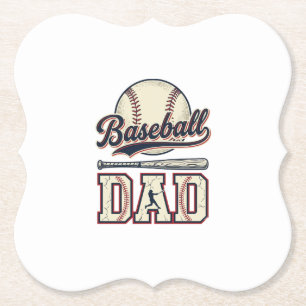 Posavasos De Papel Diseño de camiseta vectorial de béisbol vintage pa