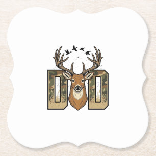 Posavasos De Papel Diseño de camiseta vectorial de camuflaje para caz