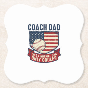 Posavasos De Papel Diseño de camiseta vintage patriótica de béisbol p