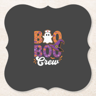 Posavasos De Papel Diseño de fantasma de enfermera de Halloween de Bo