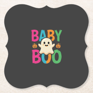 Posavasos De Papel Diseño de fantasma de Halloween Baby Boo_1