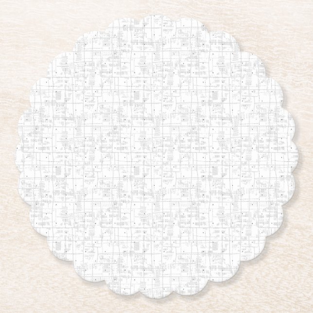 Posavasos De Papel Diseño de idioma Treinta y Cuatro (Anverso)