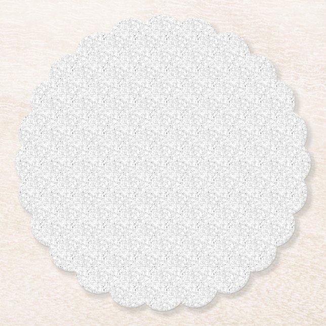 Posavasos De Papel diseño de lenguaje cinco (Anverso)