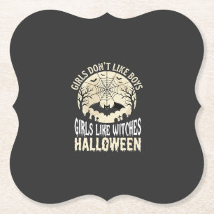 Posavasos De Papel Diseño de murciélago de Halloween para chicas que 