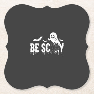 Posavasos De Papel Diseño de murciélago fantasma aterrador de Hallowe