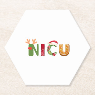 Posavasos De Papel Diseño de Navidades de la NICU