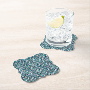 Posavasos De Papel Diseño de patrón geométrico abstracto mosaico 1321