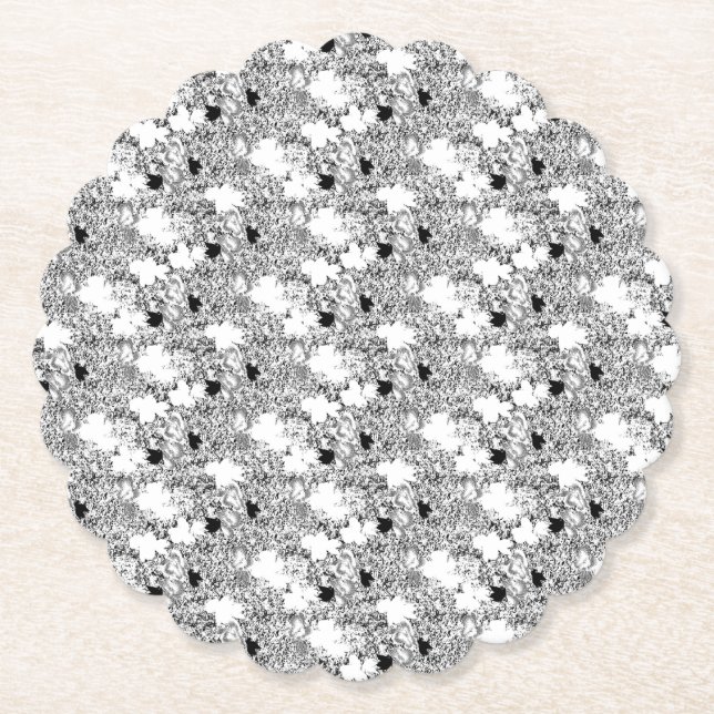 Posavasos De Papel Diseño de puntos cuatro (Anverso)