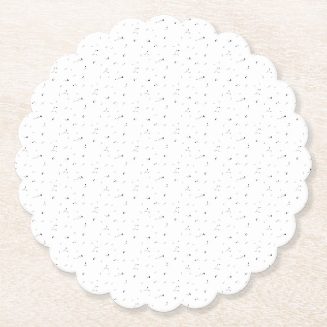 Posavasos De Papel Diseño de Puntos Diez (Anverso)