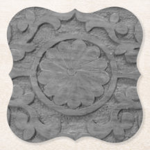Diseño de Rollo de Madera de Teca Gris Texturizada