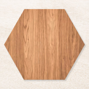 Posavasos De Papel Diseño de textura de madera
