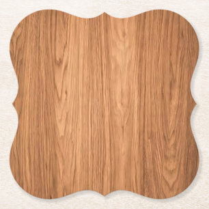 Posavasos De Papel Diseño de textura de madera