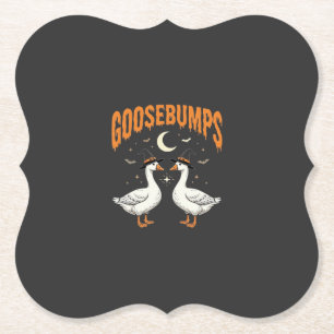 Posavasos De Papel Diseño de vector de gansos de bruja de Halloween d