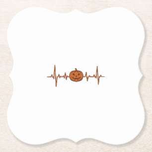 Posavasos De Papel Diseño de vector vintage de calabaza latido de Hal