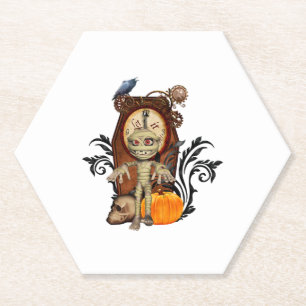 Posavasos De Papel Diseño divertido de halloween
