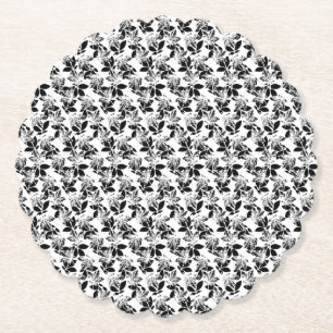 Posavasos De Papel diseño floral Veintiuno