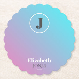 Posavasos De Papel Diseño minimalista en tonos pastel