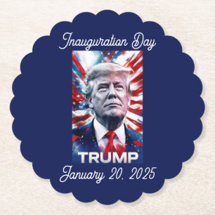 Posavasos De Papel Diseño patriótico del Personalizable Trump Watch F