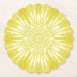 Posavasos De Papel Diseño Sunshine Yellow Faux Tulle