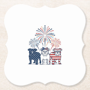 Posavasos De Papel Diseño vectorial vintage de fuegos artificiales de