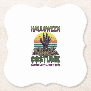 Posavasos De Papel Disfraces de Halloween Mano de Zombi Lápidas del C