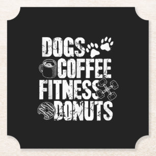 Posavasos De Papel Dogs Café Ness Donuts Gym Foodie Ness