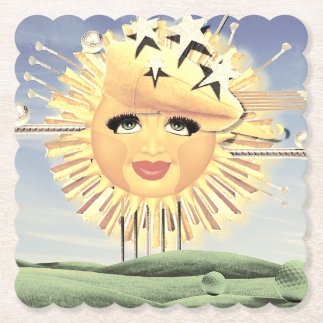 POSAVASOS DE PAPEL ¡DOMINGO GOLF! (Anverso)