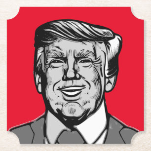 POSAVASOS DE PAPEL DONALD TRUMP