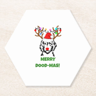 Posavasos De Papel Dood Doodle Dood-Mas Funny Dog Navidades