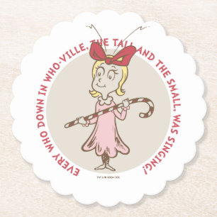 Posavasos De Papel Dr. Seuss Grinch Cindy-Lou Who - Cota aprec.