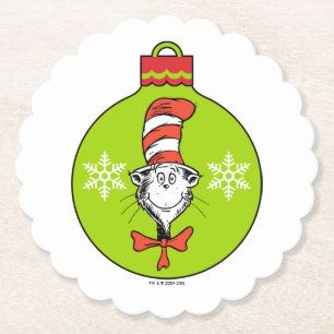 Posavasos De Papel Dr. Seuss   Grinch   Clásico Gato en el Sombrero