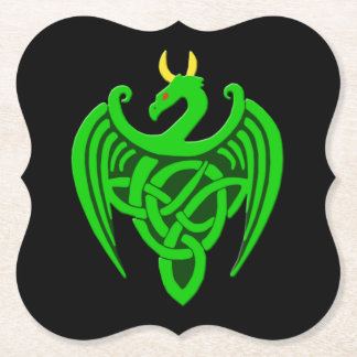 Posavasos De Papel Dragones Celulares Verdes