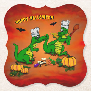 Posavasos De Papel Dragones - ¡Feliz Halloween! Hoy cocinaré